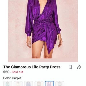 Wildly Untamed dress. Metallic purple